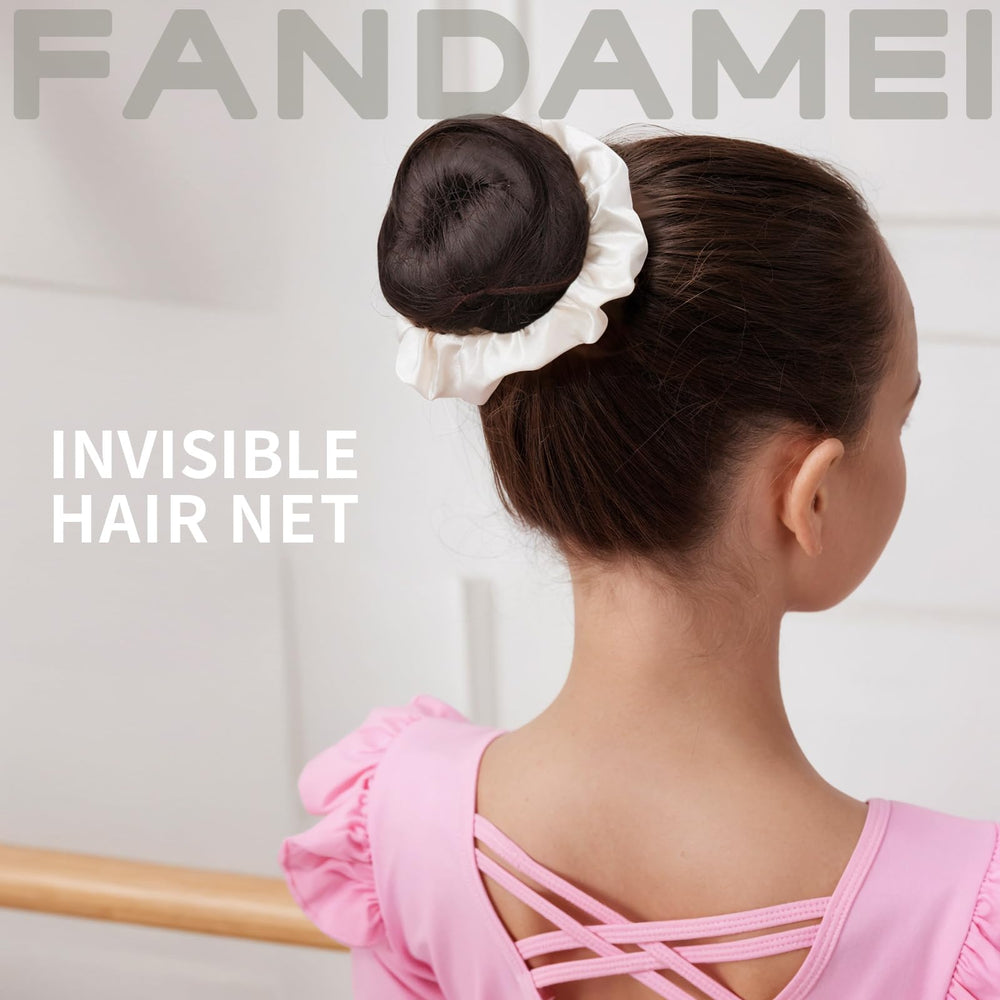 FANDAMEI black elastics help buns stay put during activity.