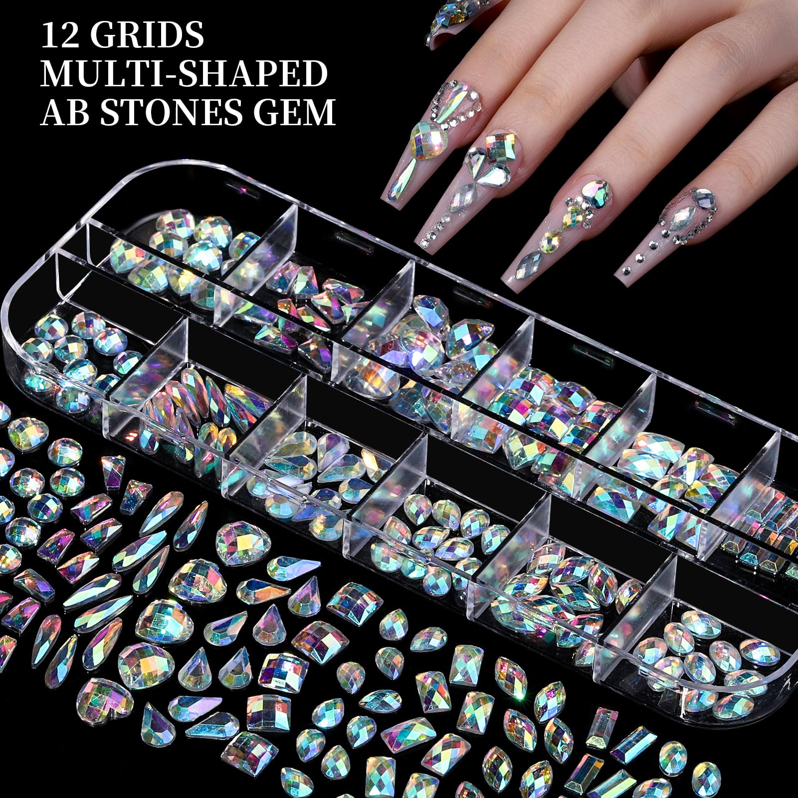 Fandamei floral pearls create romantic touches for delicate nail designs and crafts