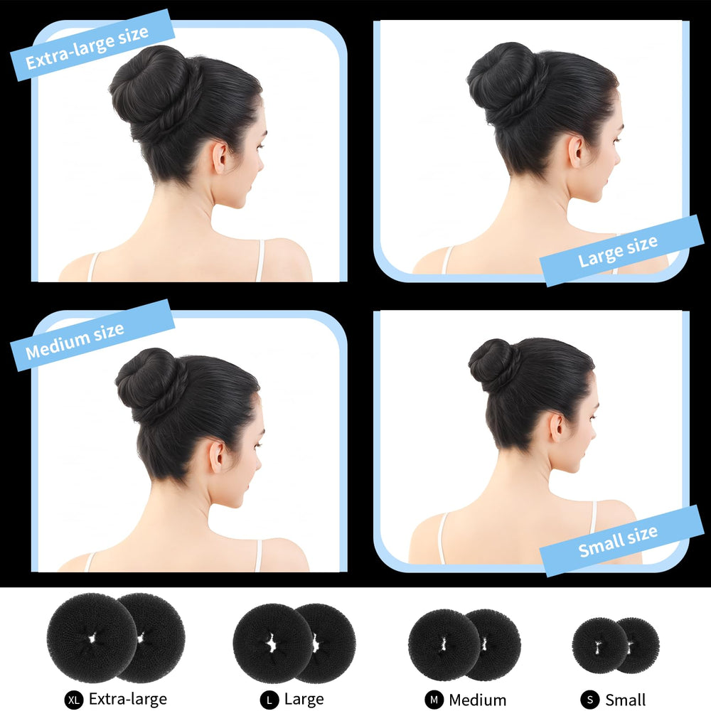 Fandamei small donut bun maker for neat buns.