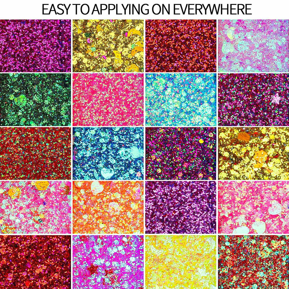 Fandamei hair glitter accents; sparkle that enhances braids, ponytails, and accessories.