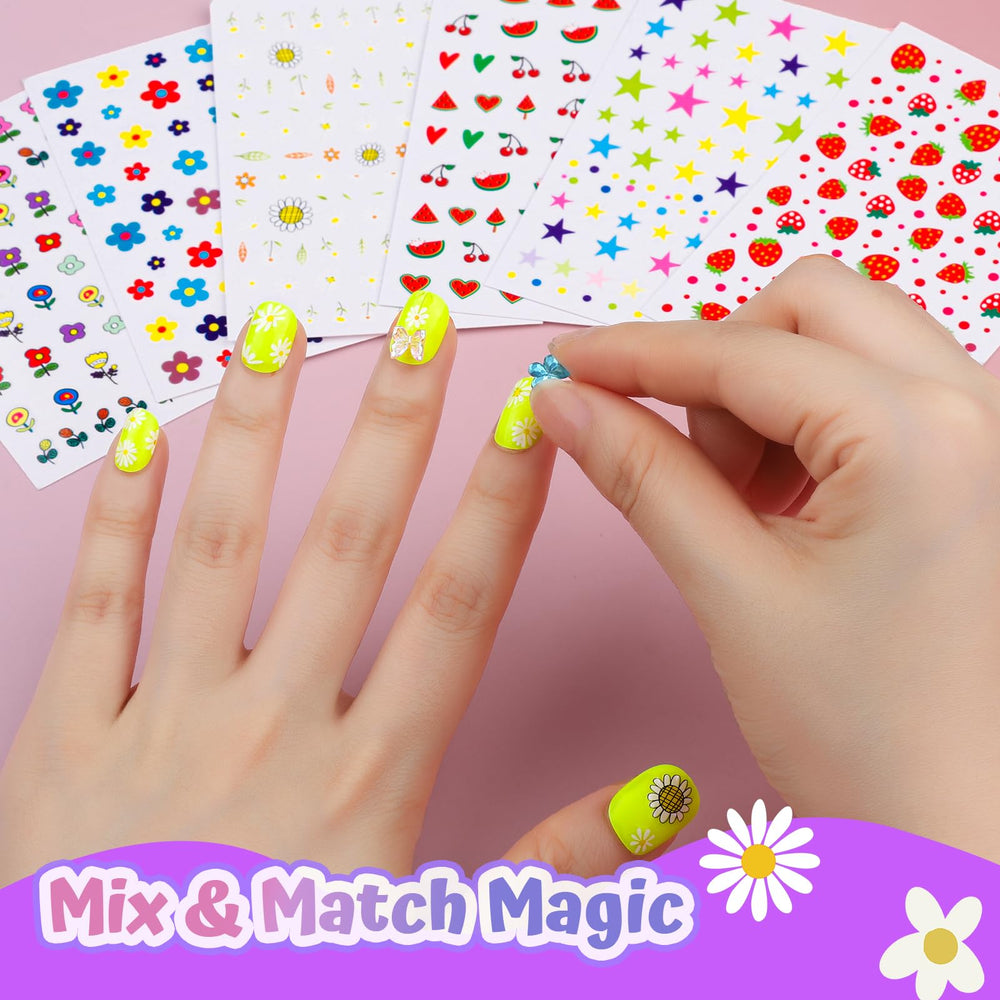 Kit de arte de uñas FANDAMEI para niñas y moda