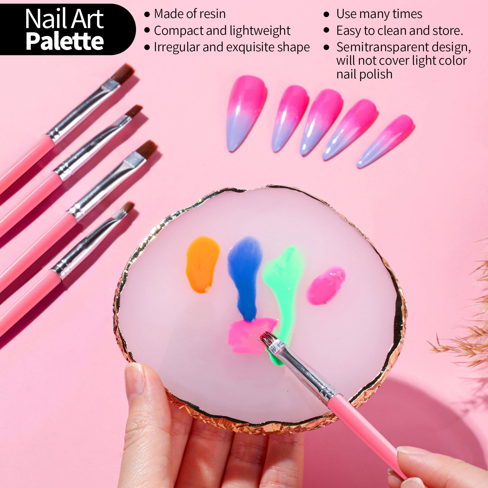 Fandamei magnetic nail stand keeps tips stable during design sessions.