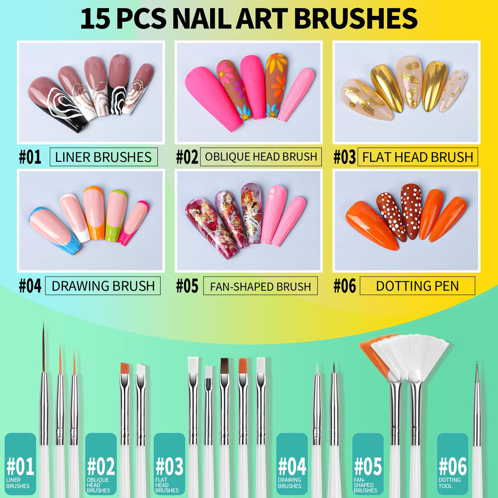 Fandamei magnetic nail stands organize tips during design sessions