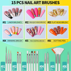 Fandamei magnetic nail stands organize tips during design sessions