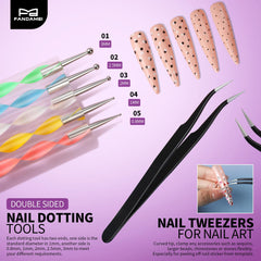 Fandamei magnetic nail stands hold tips securely during design.