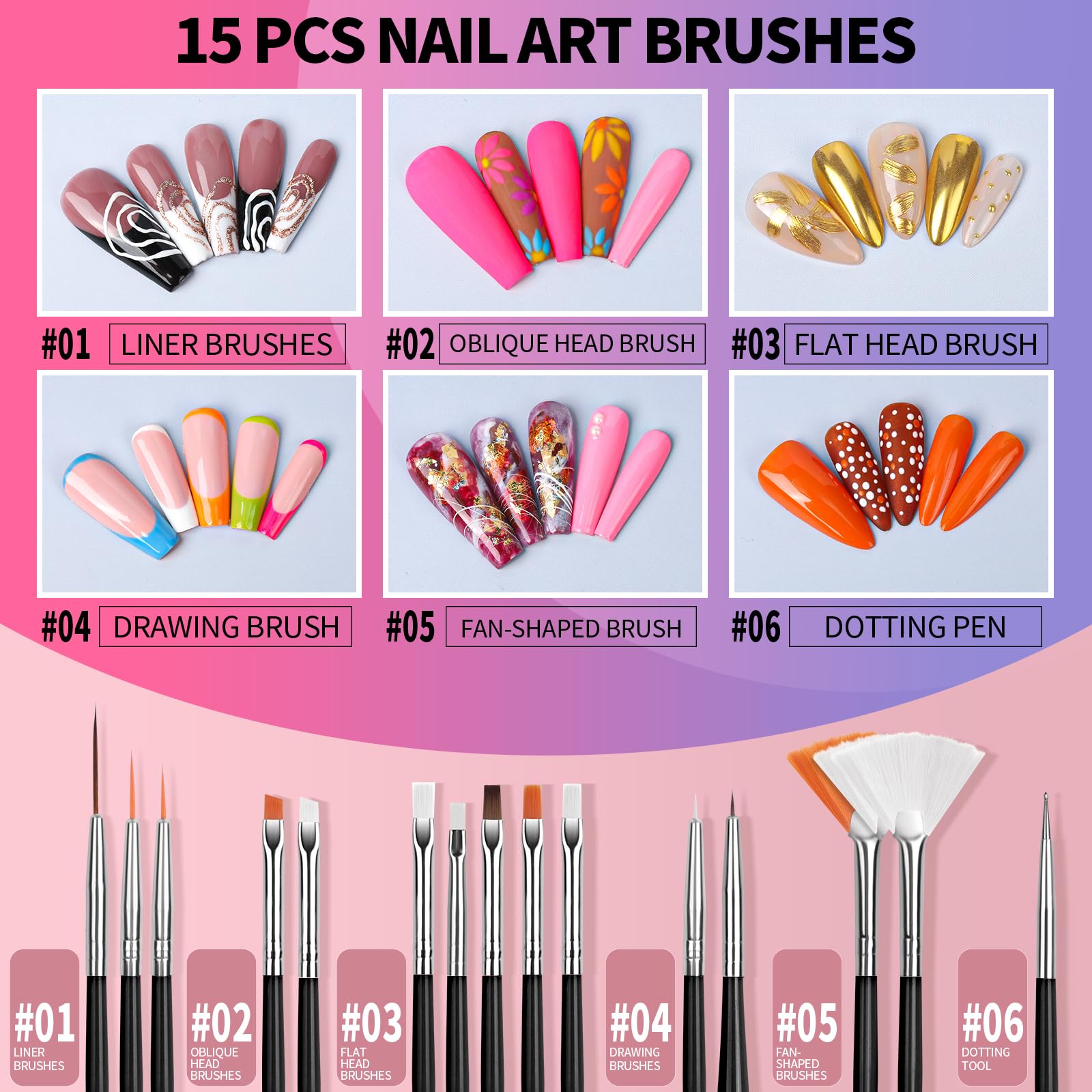 Fandamei magnetic nail stands showcase tips securely for clean, organized nail art sessions.