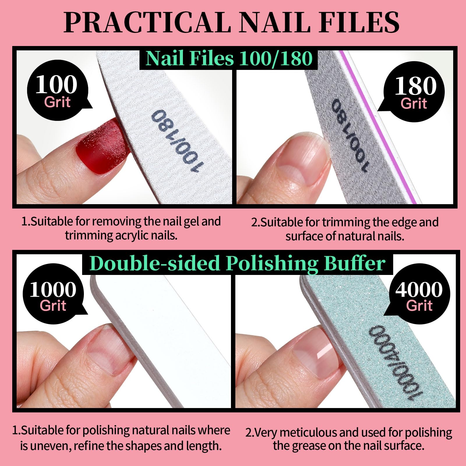 FANDAMEI white buffer block to polish and shine nails