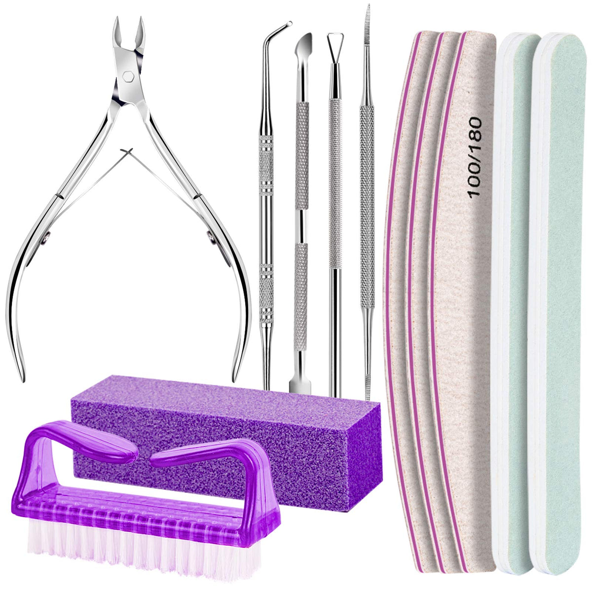 Fandamei manicure kit contents showing essential tools for at-home care
