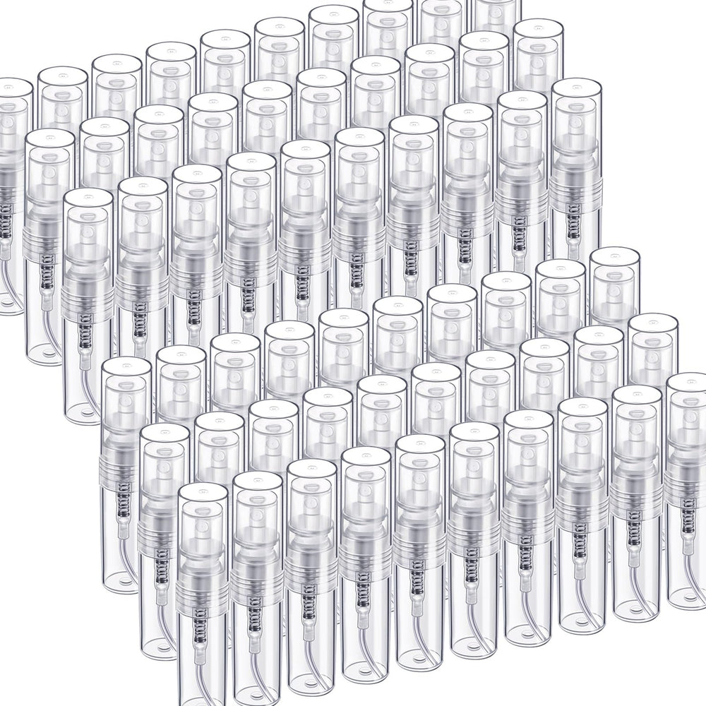 Fandamei mini spray bottle 2ml clear front view, compact travel-ready container
