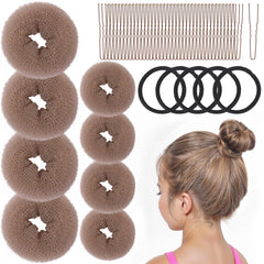 FANDAMEI moldes para moño dona pequeña, peinado rápido y seguro.