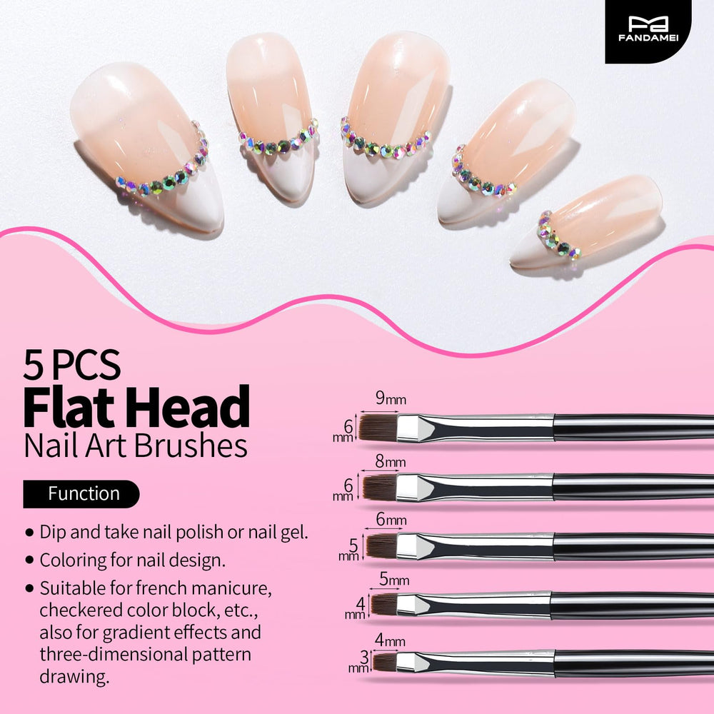 FANDAMEI drawing brush for precise nail art patterns and details