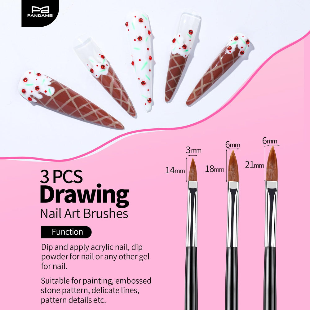 FANDAMEI liner brush for clean lines and intricate designs