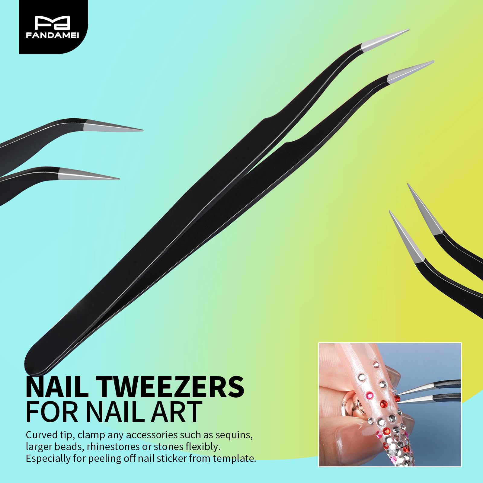 Fandamei all-in-one nail art toolkit for pro and DIY use