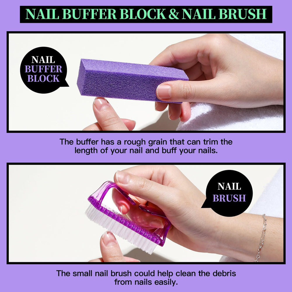 Fandamei purple buffer block for a smooth, glossy finish