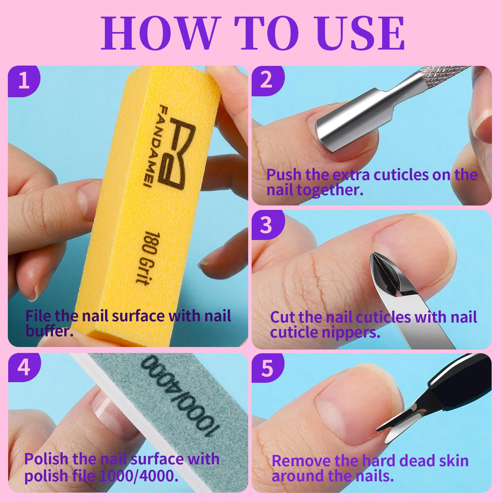 Fandamei complete nail care kit in a compact set.