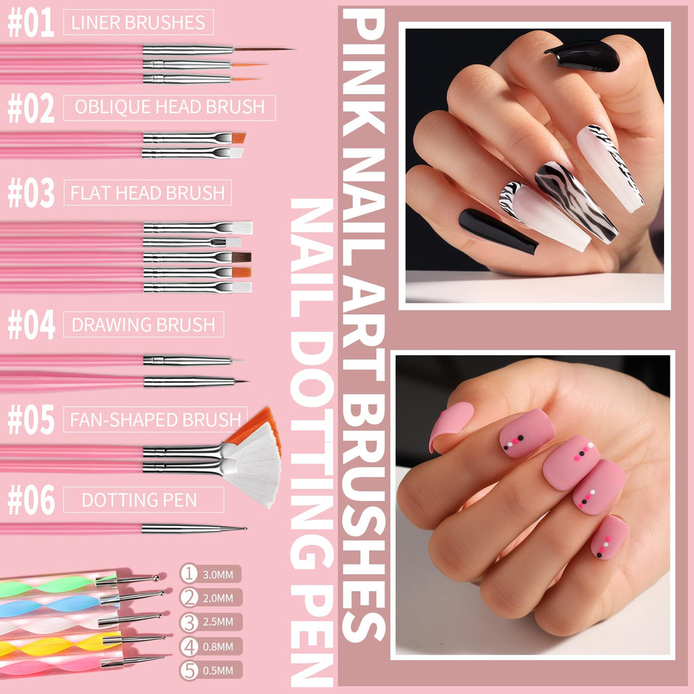 Fandamei nail dotting pen for precise lines and patterns