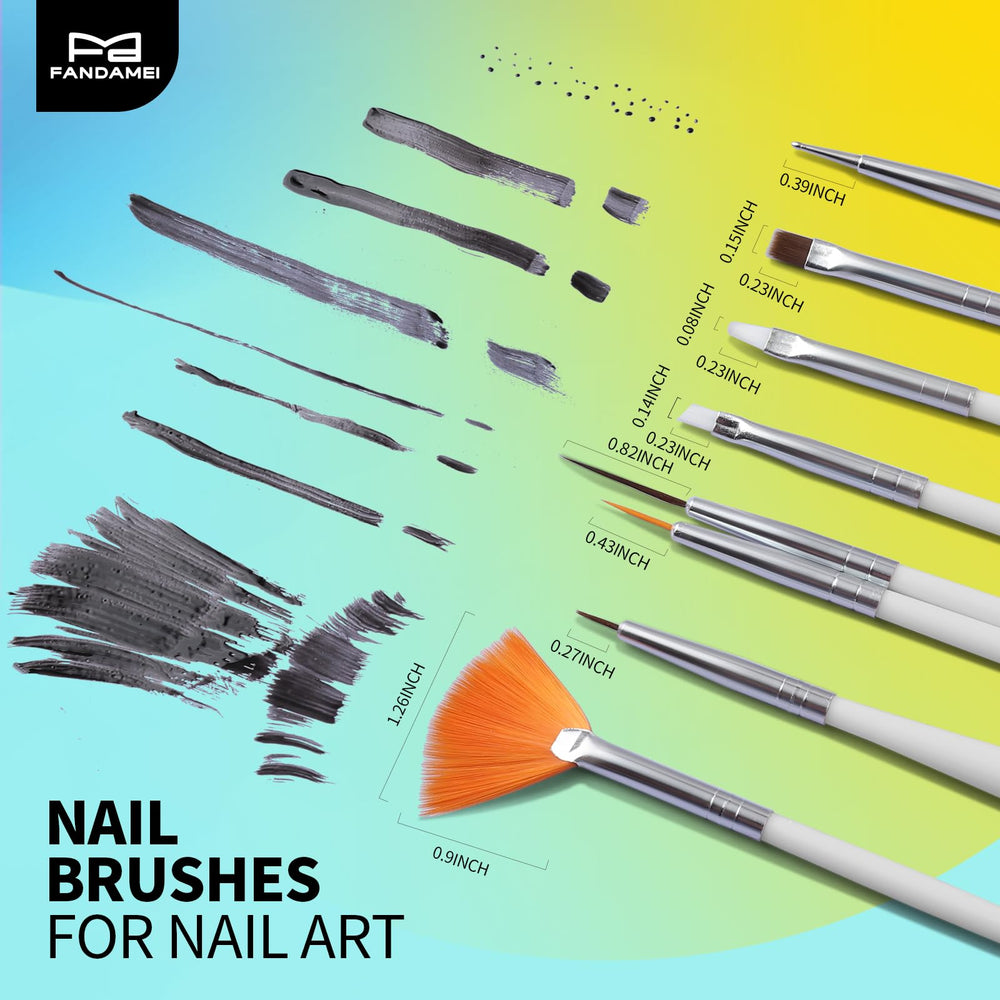 Fandamei nail dotting tools with five sizes for precise dots and patterns