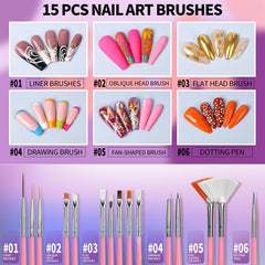 Fandamei 5-piece nail dotting tools for varied dot sizes.