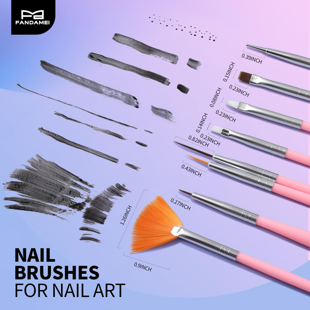 Fandamei five-piece dotting tools for consistent dots and petal shapes.