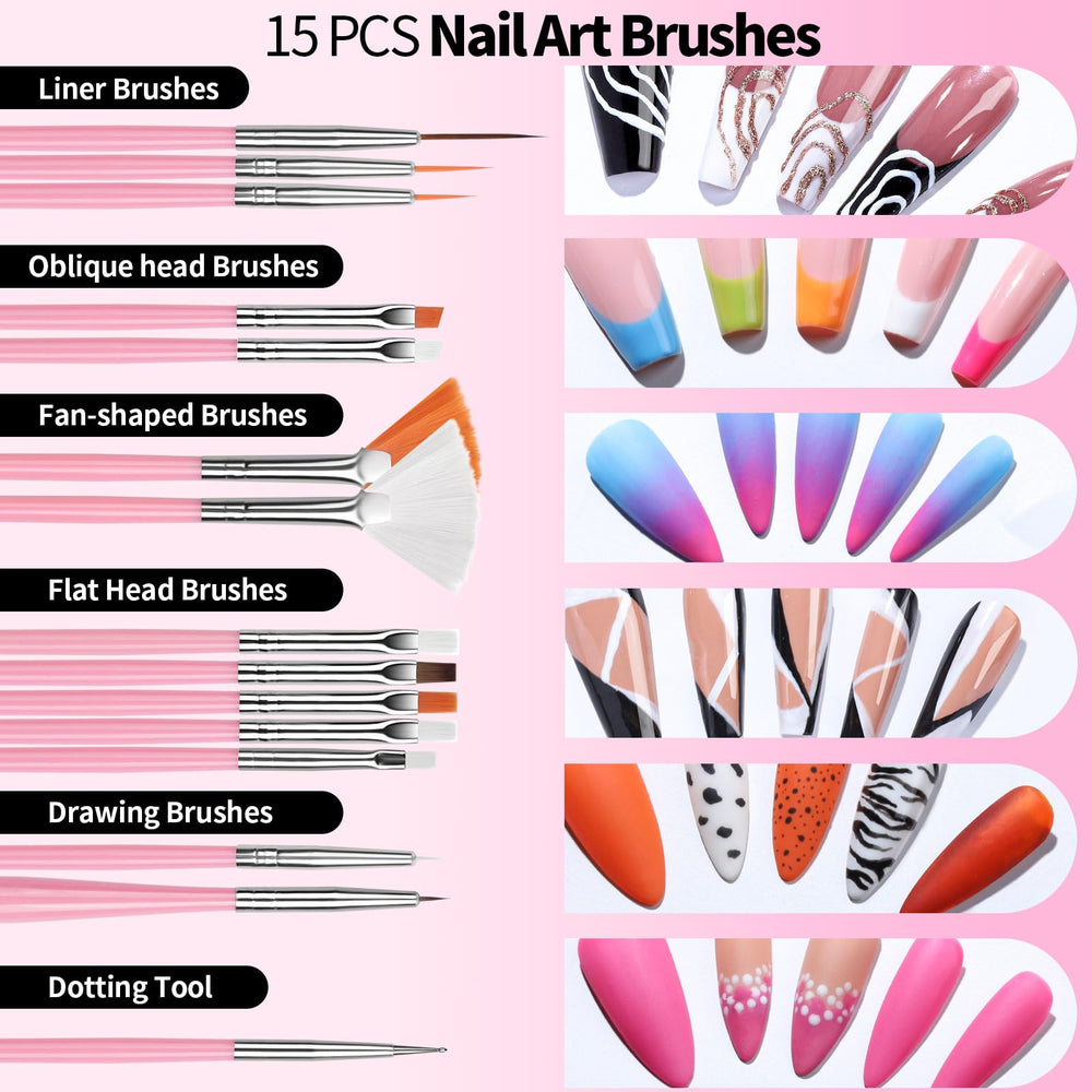 Fandamei dotting tools showing multiple tip sizes for detailed nail art