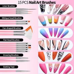 Fandamei dotting tools showing multiple tip sizes for detailed nail art
