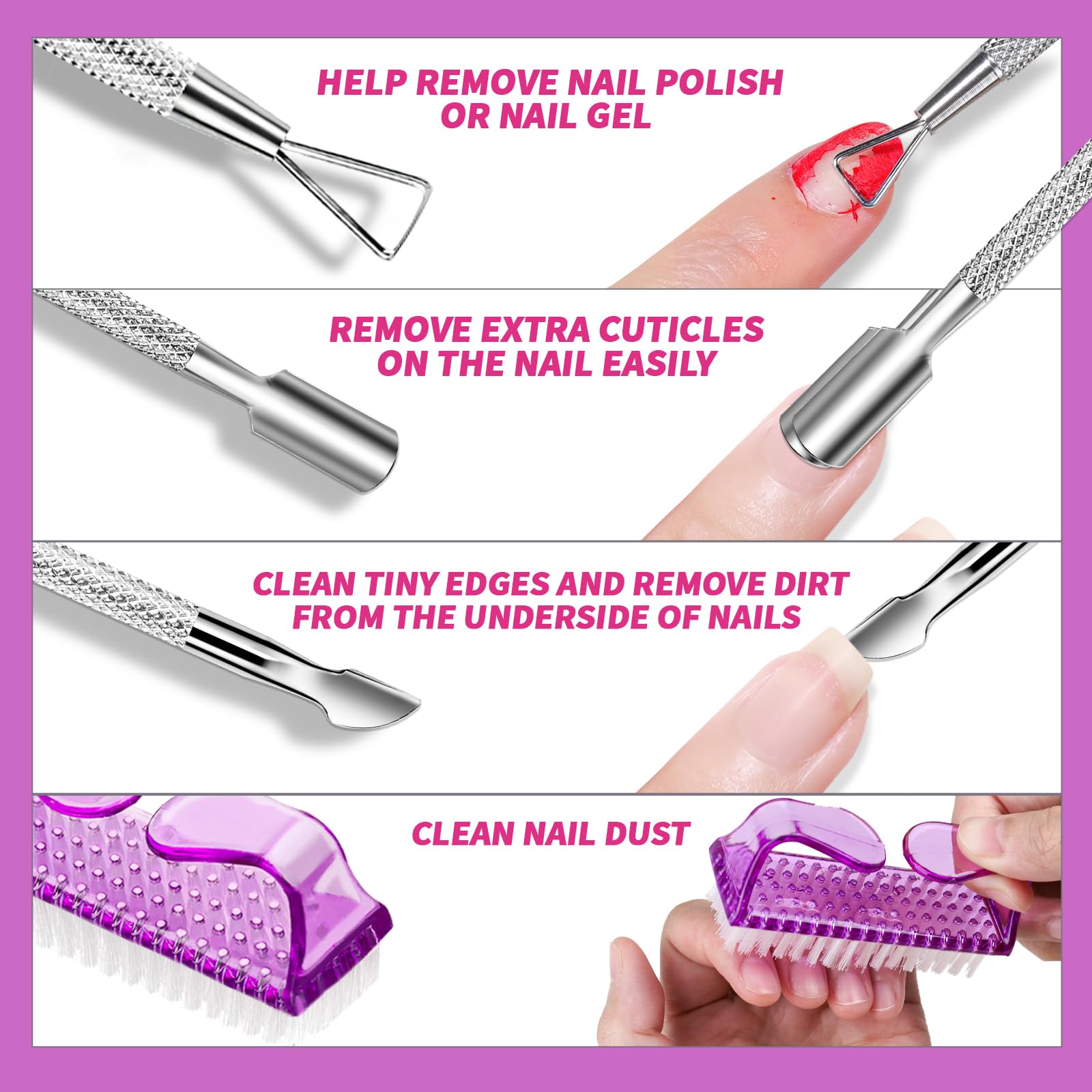 FANDAMEI nail file 100/180 grit for shaping gel nails