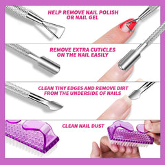 FANDAMEI nail file 100/180 grit for shaping gel nails