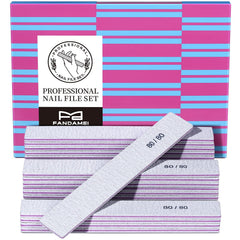 Fandamei 24-piece nail file set with storage box for organized manicures.