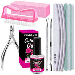 Fandamei nail-files-and-buffers-set for shaping natural and gel nails with dual grit.