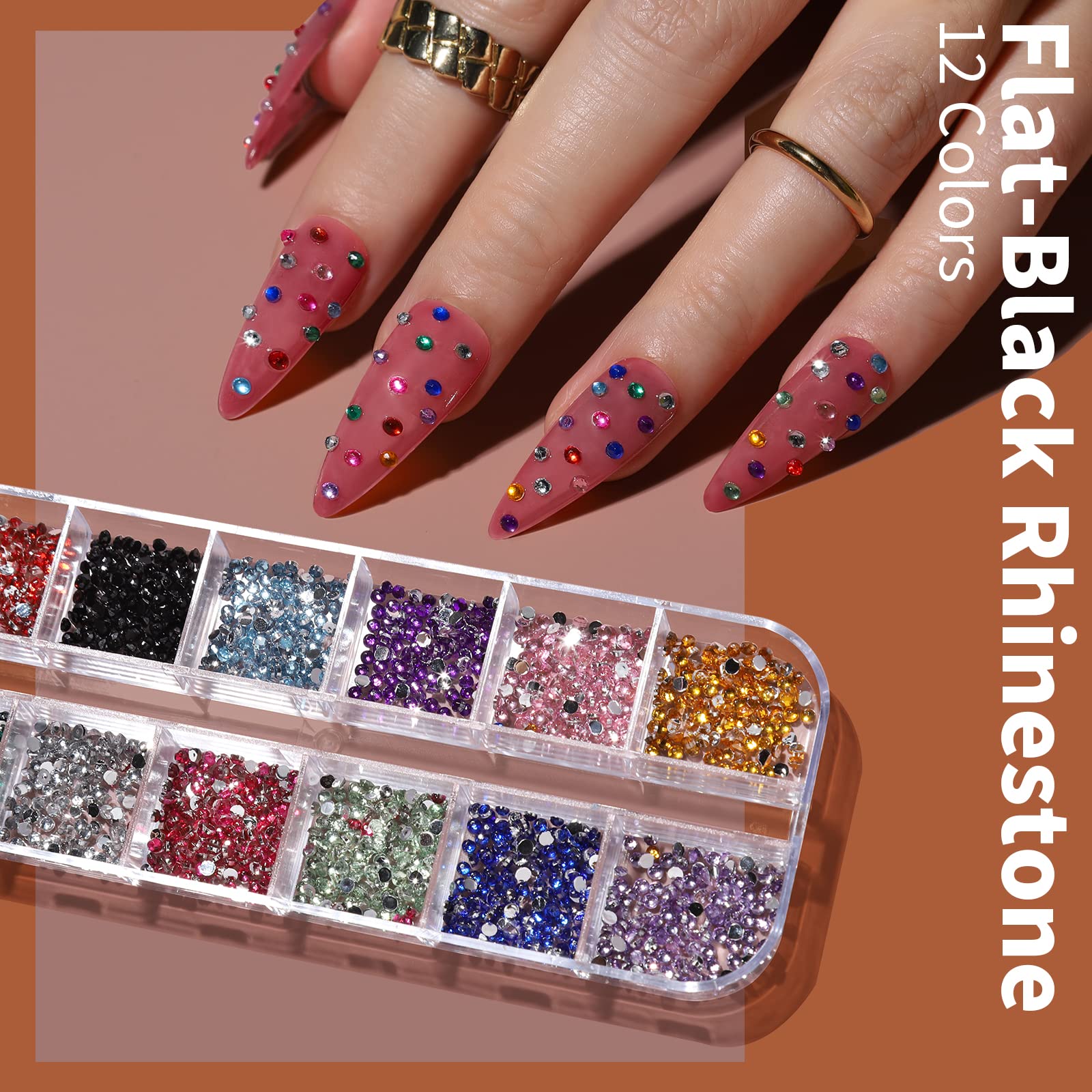 FANDAMEI nail foils provide bold metallic textures