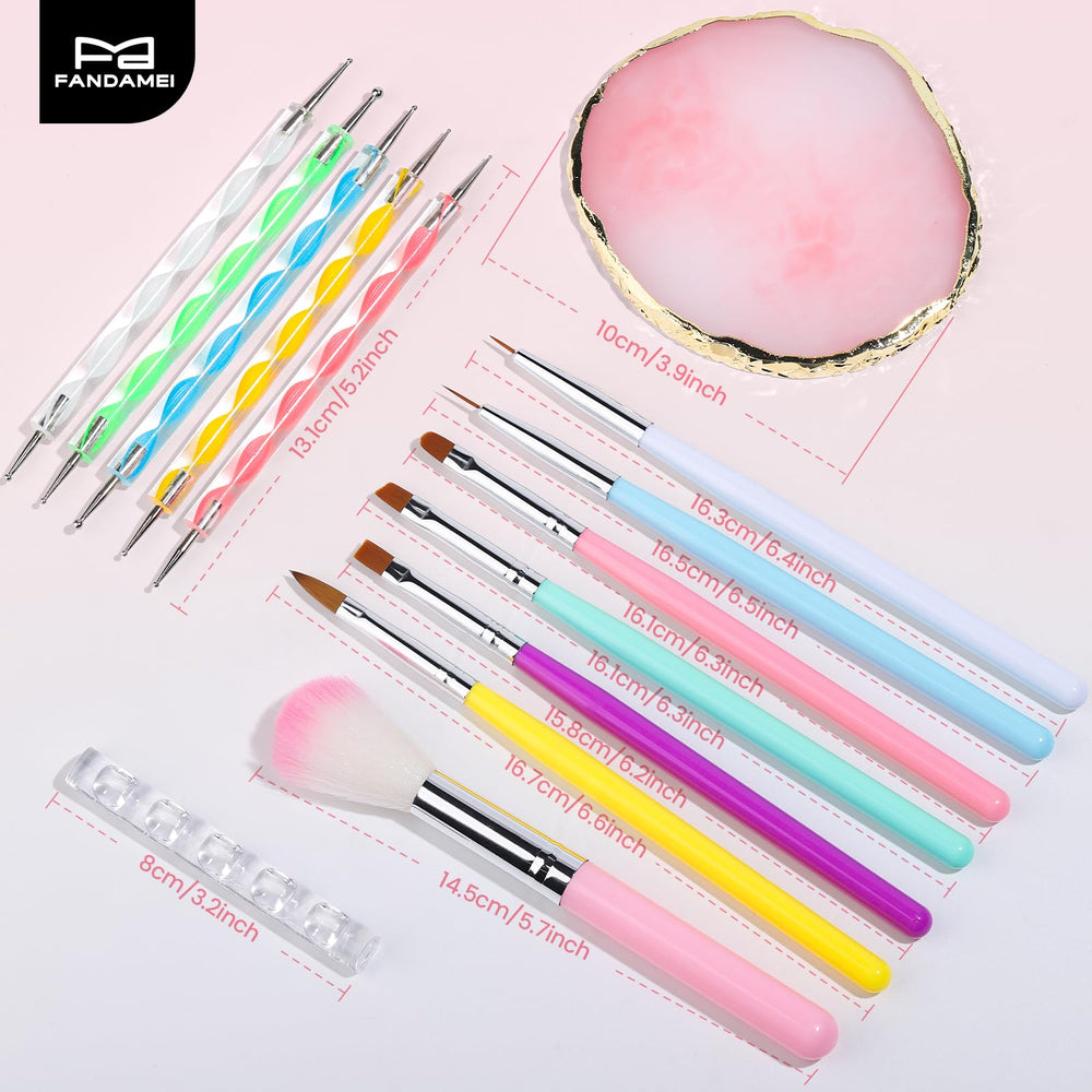 Fandamei clean up brush for clean edges and tidy cuticles