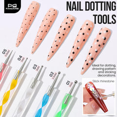 Fandamei dotting tools allow tiny to bold dot details