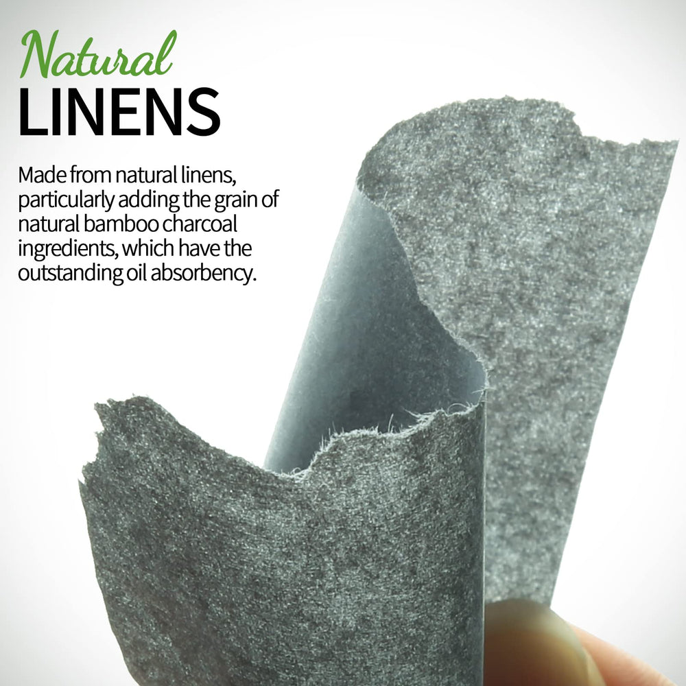 Fandamei natural linen blotting paper offers gentle, effective oil absorption.