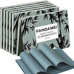 Fandamei oil blotting sheets in a compact pack for quick on-the-go touch ups.