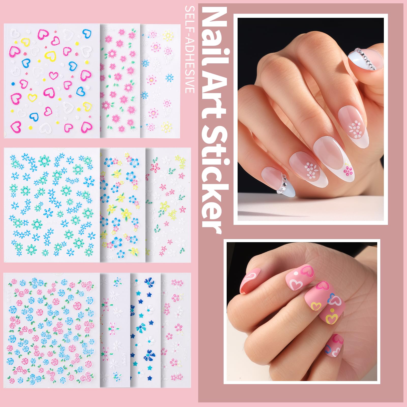 Fandamei pearl charms and gems for delicate 3D nail accents