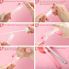 Fandamei refillable 10ml bottle reduces waste.