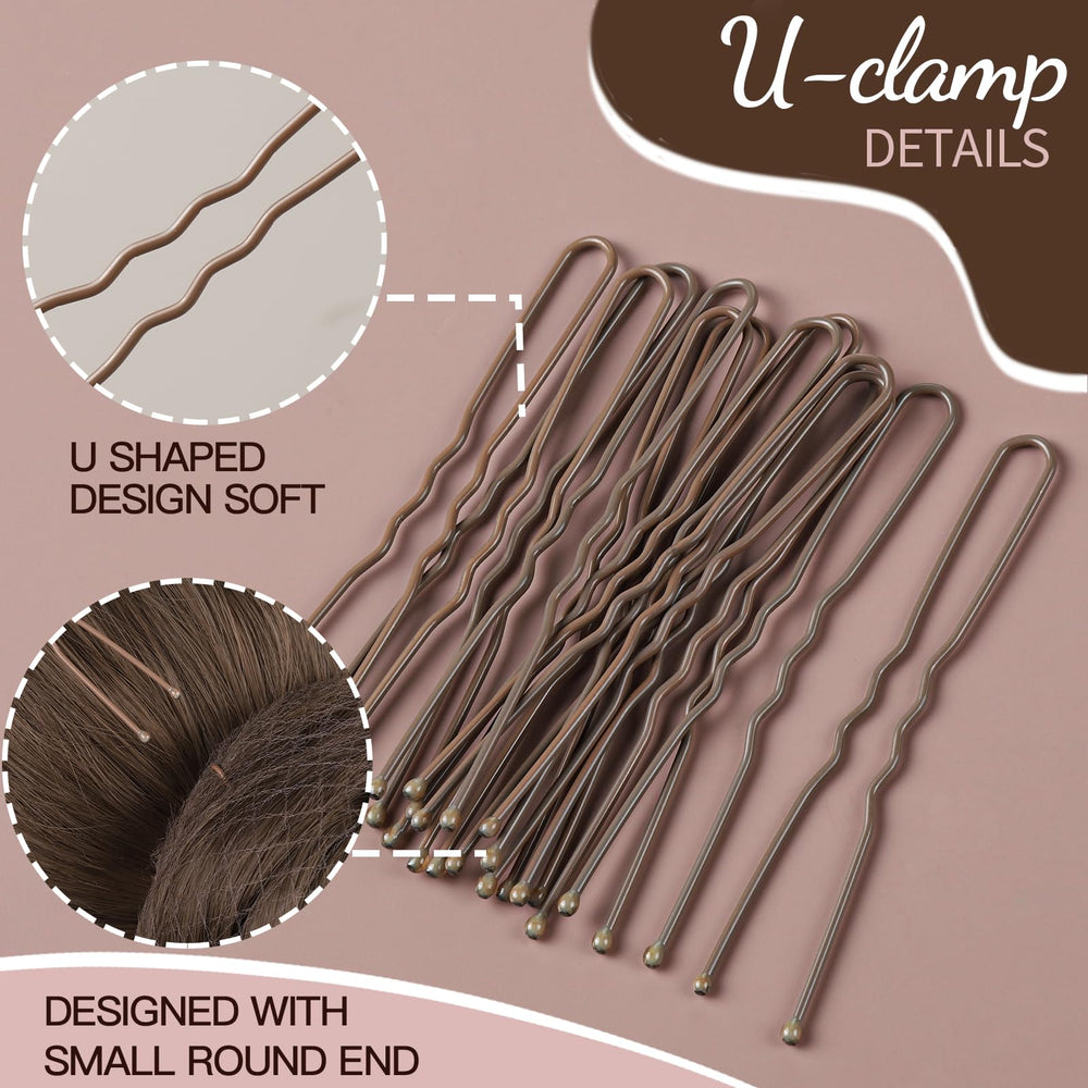Fandamei tan brown hair nets pack for versatile styling.