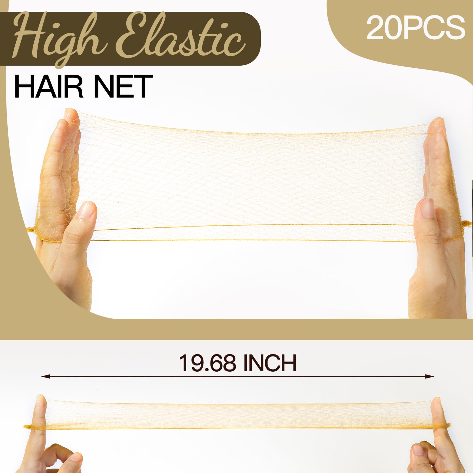 Fandamei brown U-shaped pins holding hair safely.