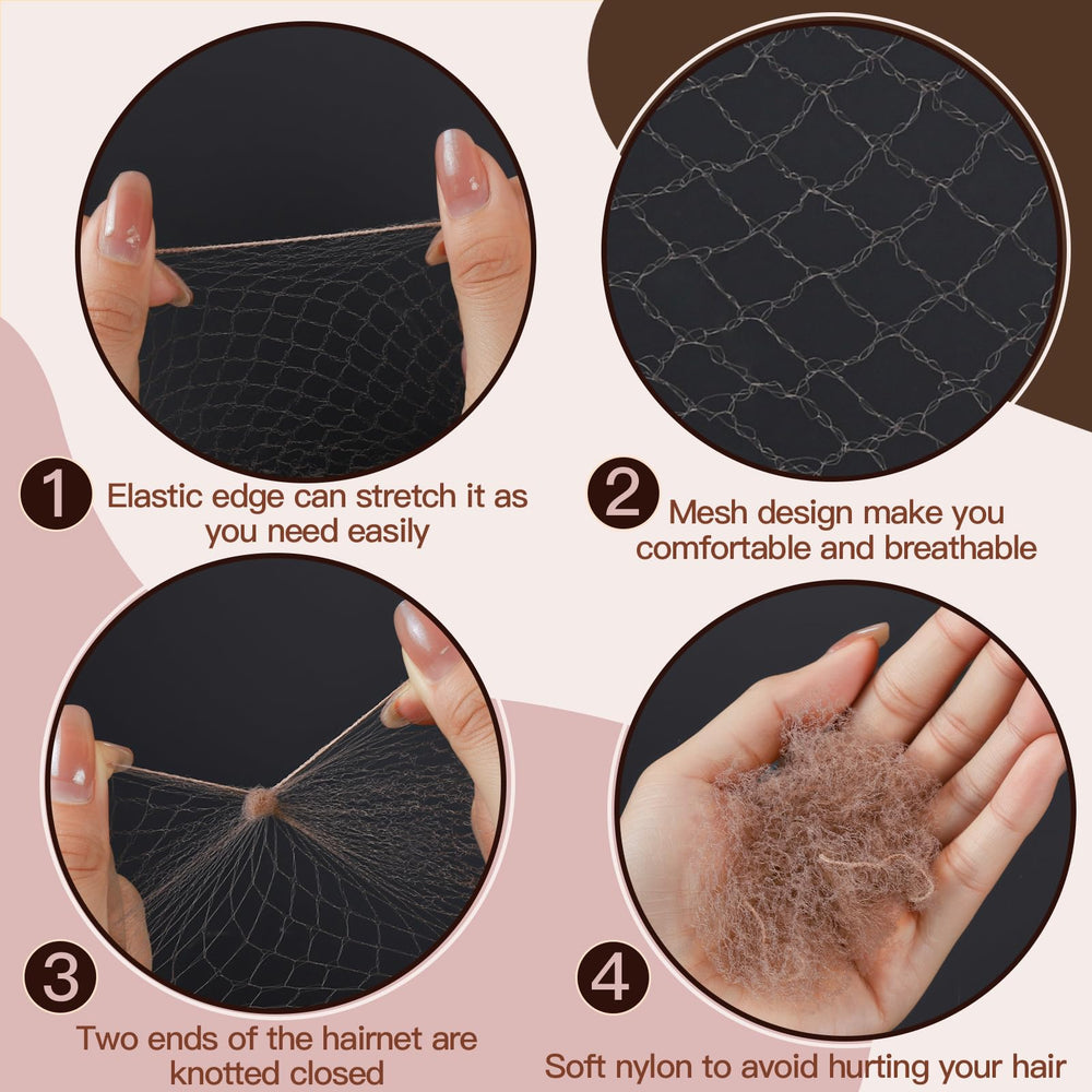 Fandamei U shaped hair pins in light brown hold hair firmly.