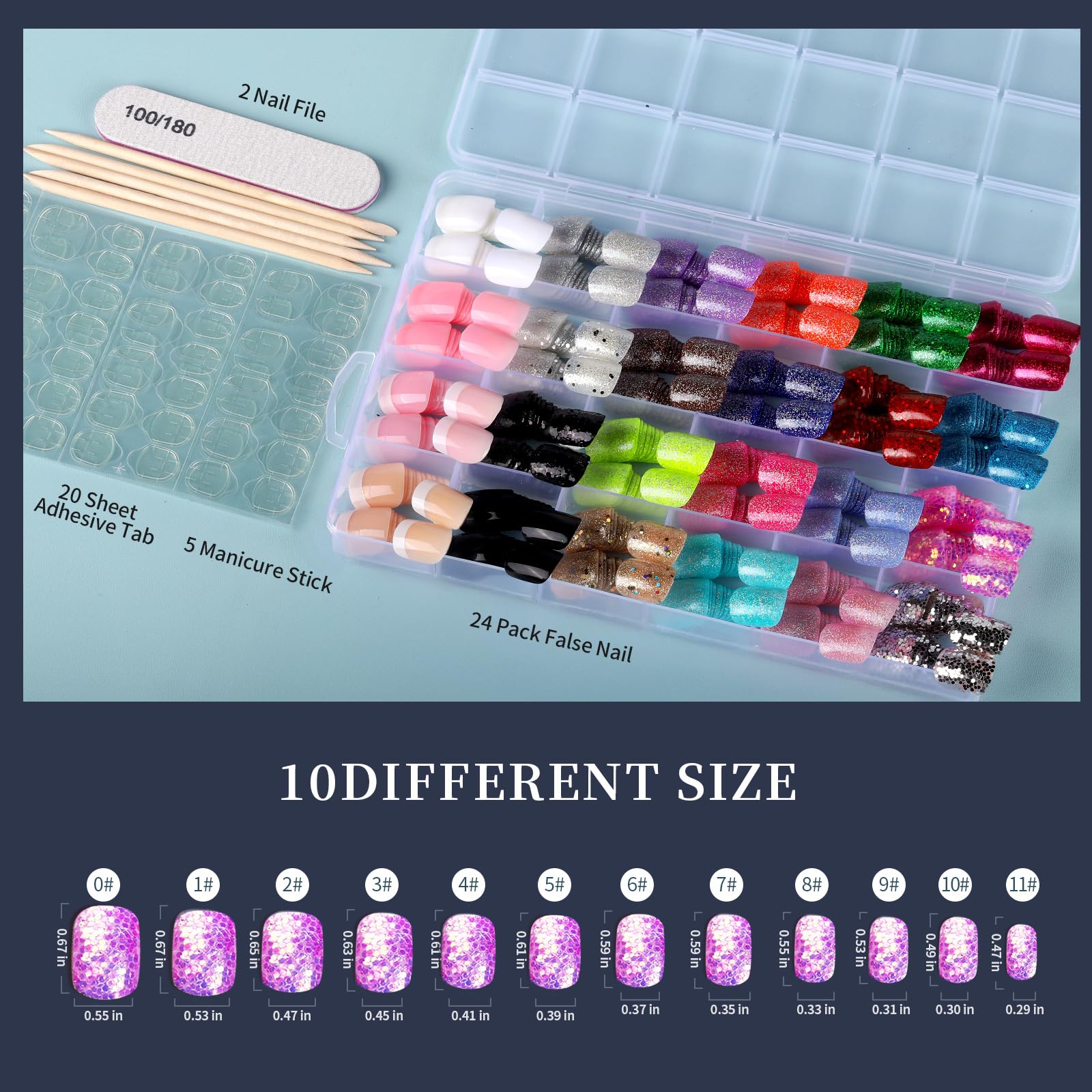 Estuche portátil Fandamei para almacenar uñas y herramientas