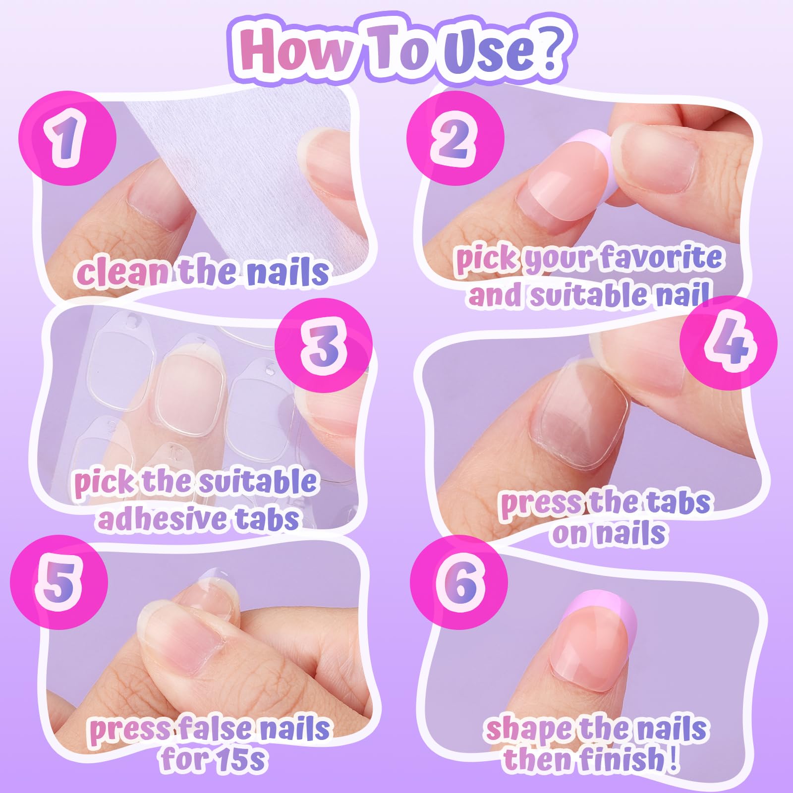 Uñas para fiestas FANDAMEI en colores vivos