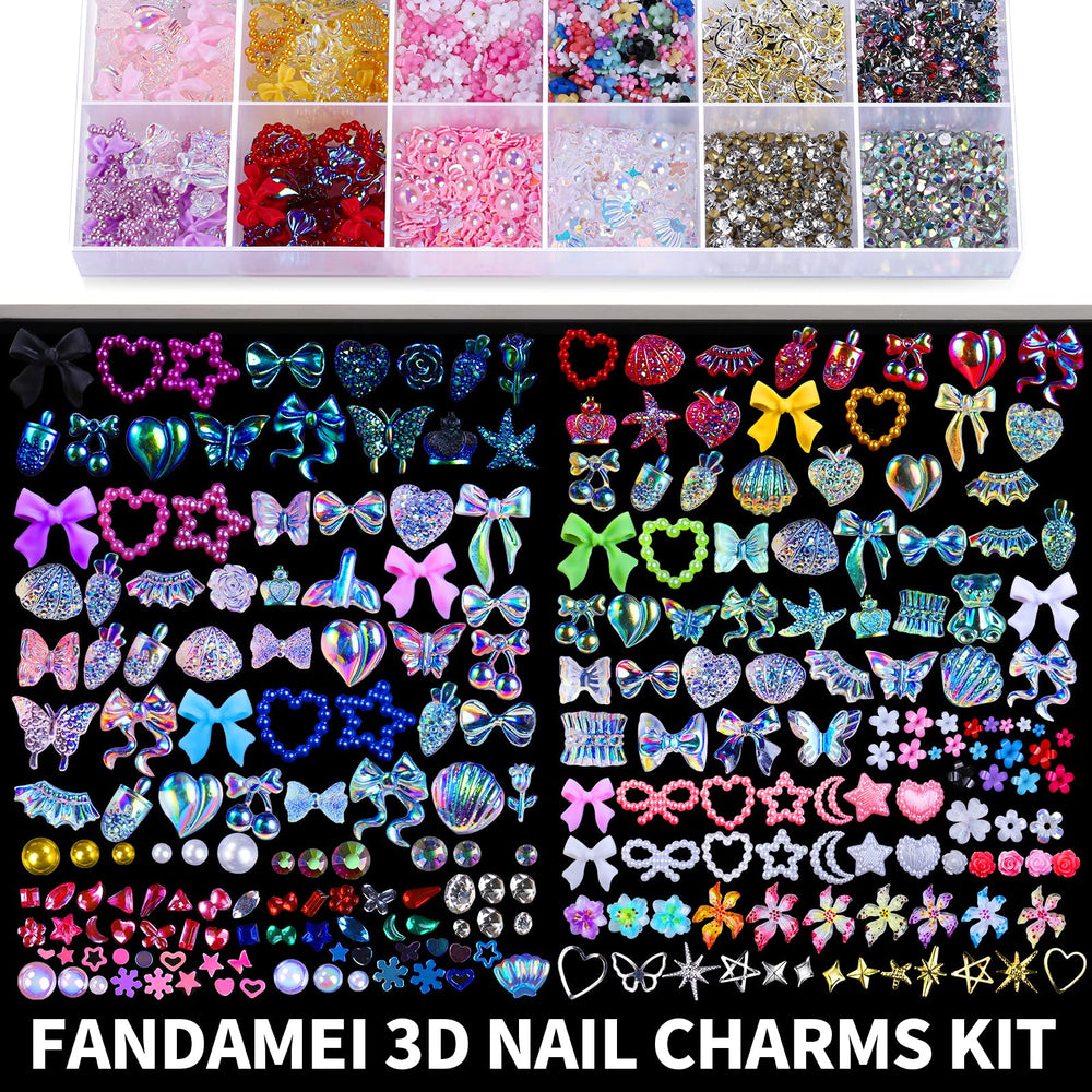 Fandamei wax pencil and tweezer for precise nail art placement
