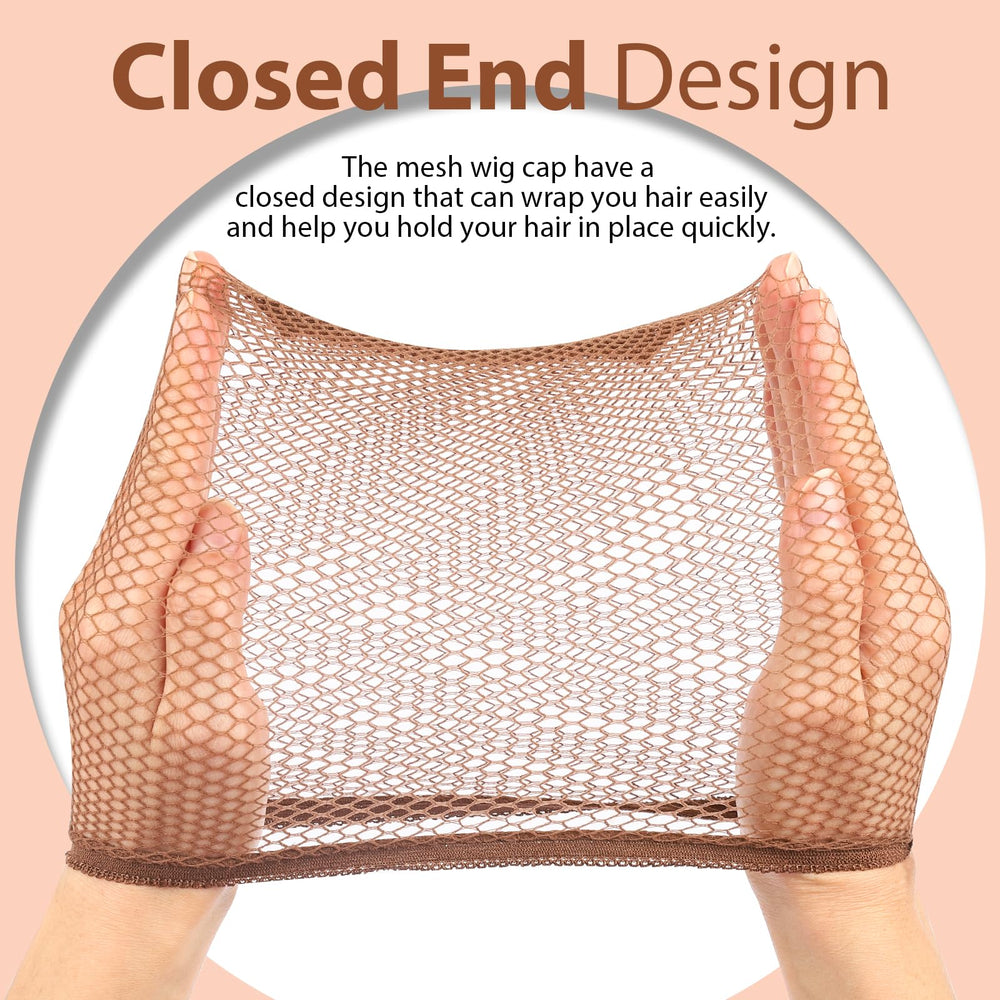 Fandamei stretchy nylon wig cap fits most users with comfort.