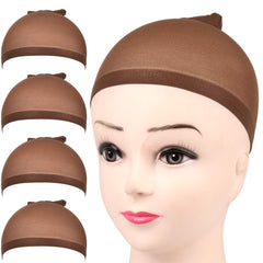 Fandamei wig cap dark brown packaging shows two-pack box for convenient storage