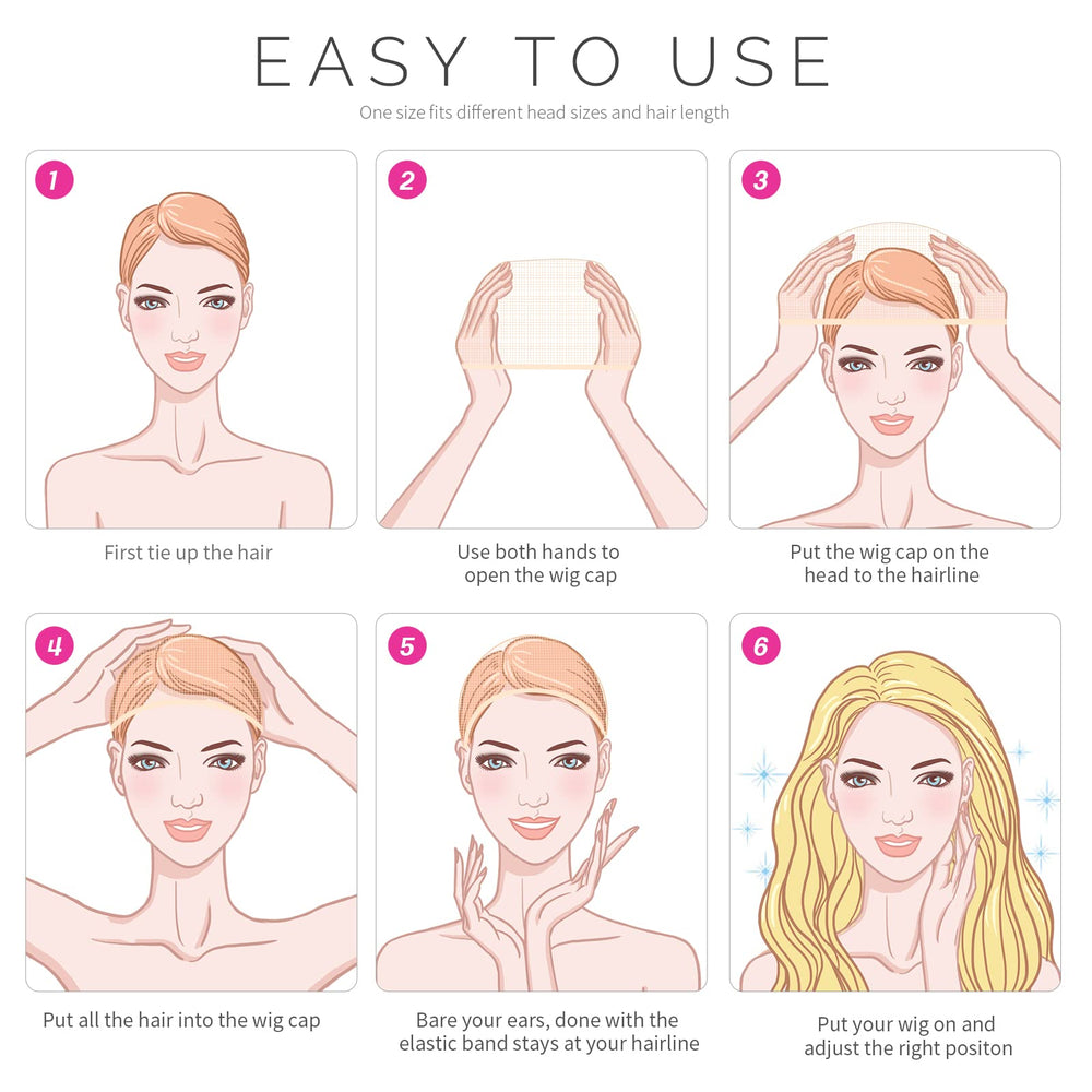 Fandamei wig cap easy to wash and reusable for cosplay.