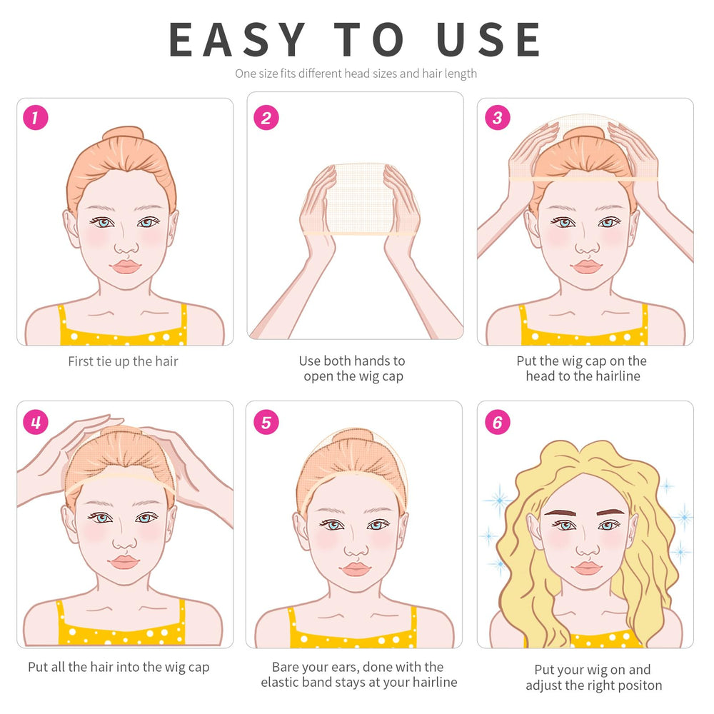 Fandamei breathable nylon fabric helps reduce sweat under wigs