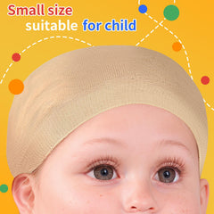 Fandamei wig cap worn by a child demonstrates comfortable coverage