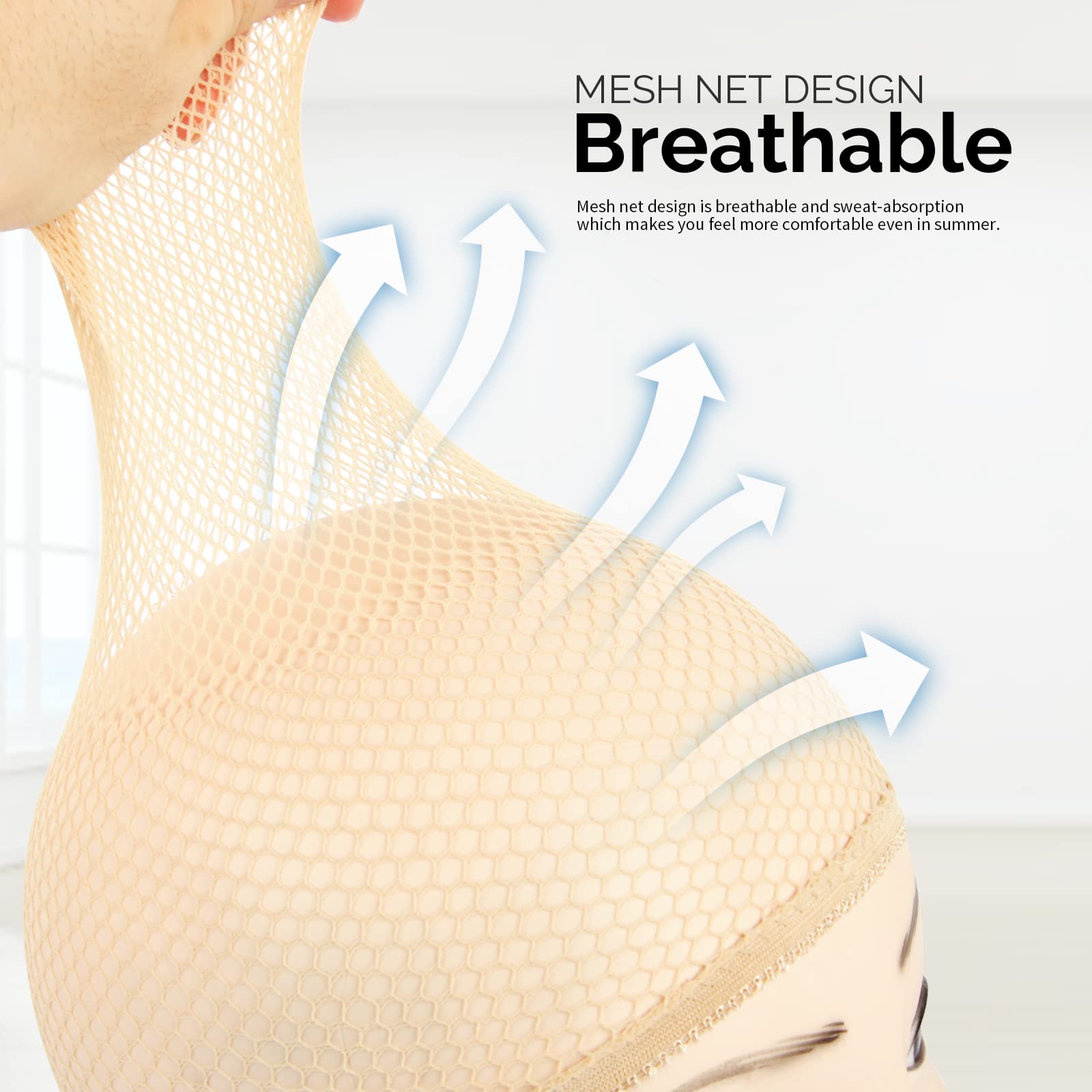 Fandamei wig cap one-size-stretch fits most heads comfortably.