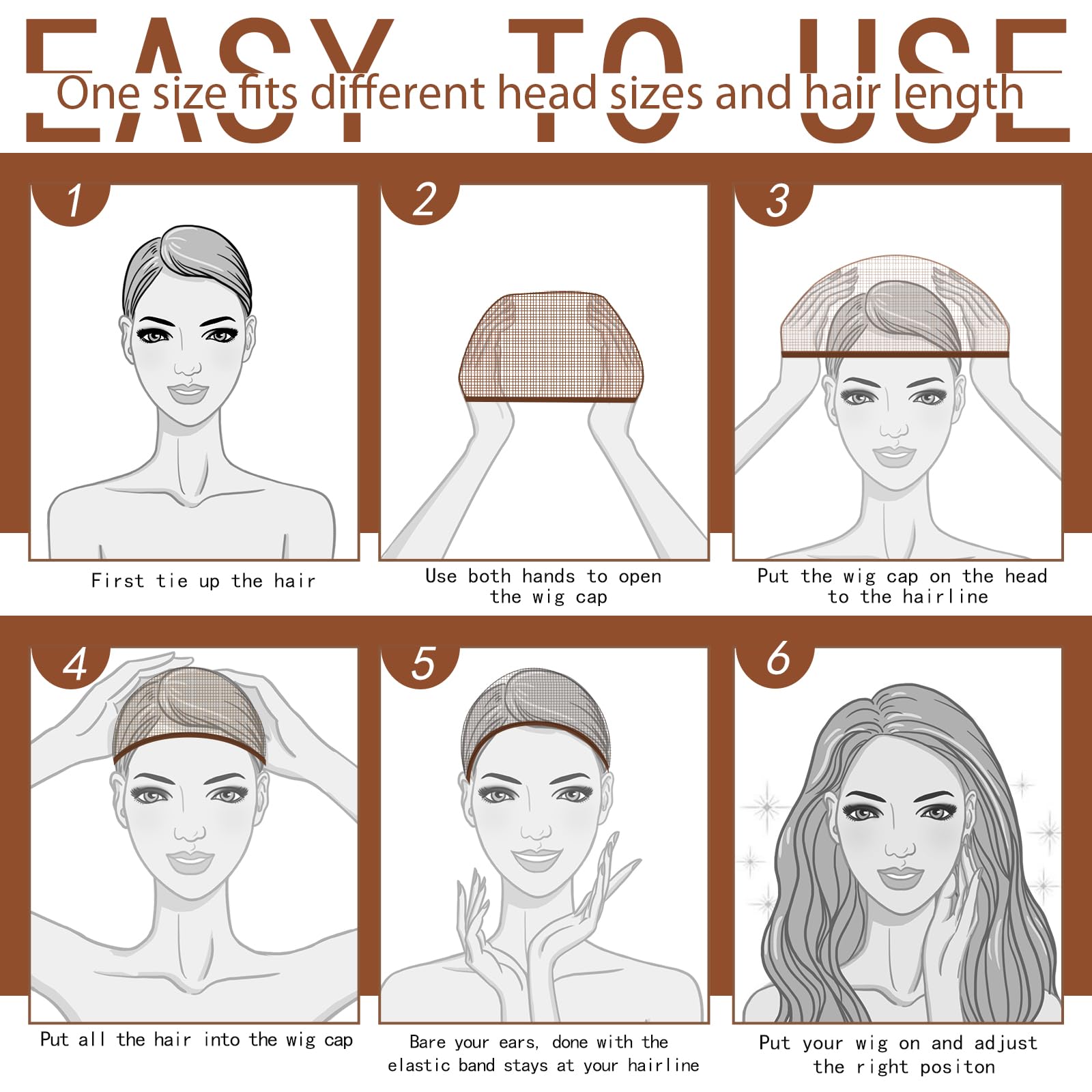Fandamei dark brown mesh cap suitable for women, men, and kids.