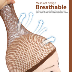 Fandamei ultra-thin mesh cap provides natural-looking hair lines.
